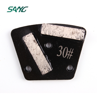 Almohadilla de molienda de serie trapezoidal de segmento rectangular para eliminar hormigón